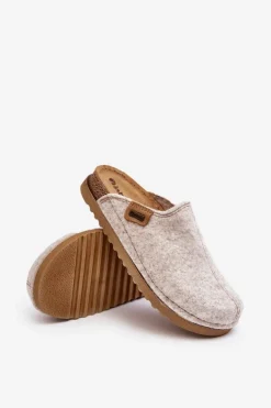 Damskie Obuwie Domowe Kapcie Inblu DJ000010 Jasnobeżowe