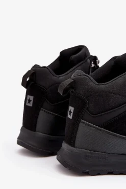 Damskie Ocieplane Buty Trekkingowe Czarne Big Star MM274481