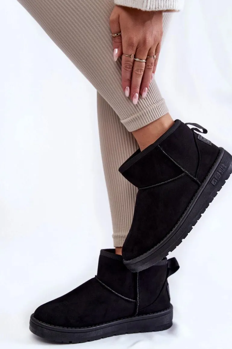 Damskie Ocieplane Śniegowce Big Star KK274288 Czarne