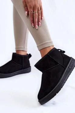 Damskie Ocieplane Śniegowce Big Star KK274288 Czarne