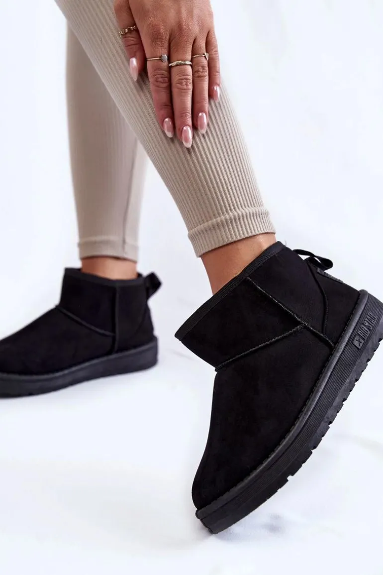 Damskie Ocieplane Śniegowce Big Star KK274288 Czarne