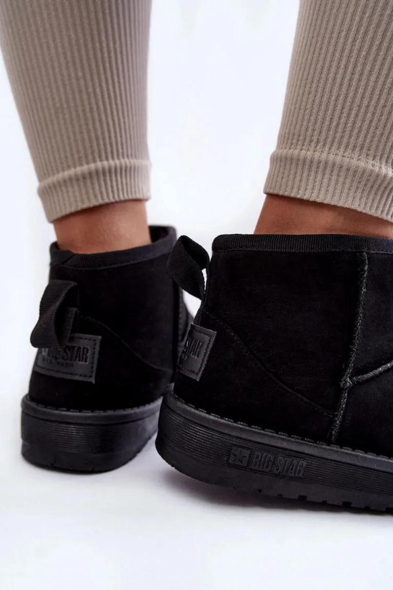 Damskie Ocieplane Śniegowce Big Star KK274288 Czarne