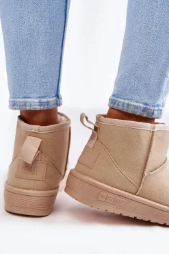 Damskie Ocieplane Śniegowce Big Star KK274290 Beżowe