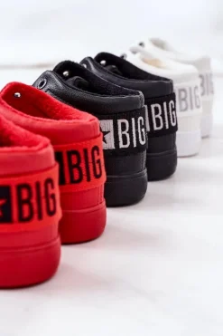 Damskie Ocieplane Sportowe Buty Big Star EE274354 Czerwone