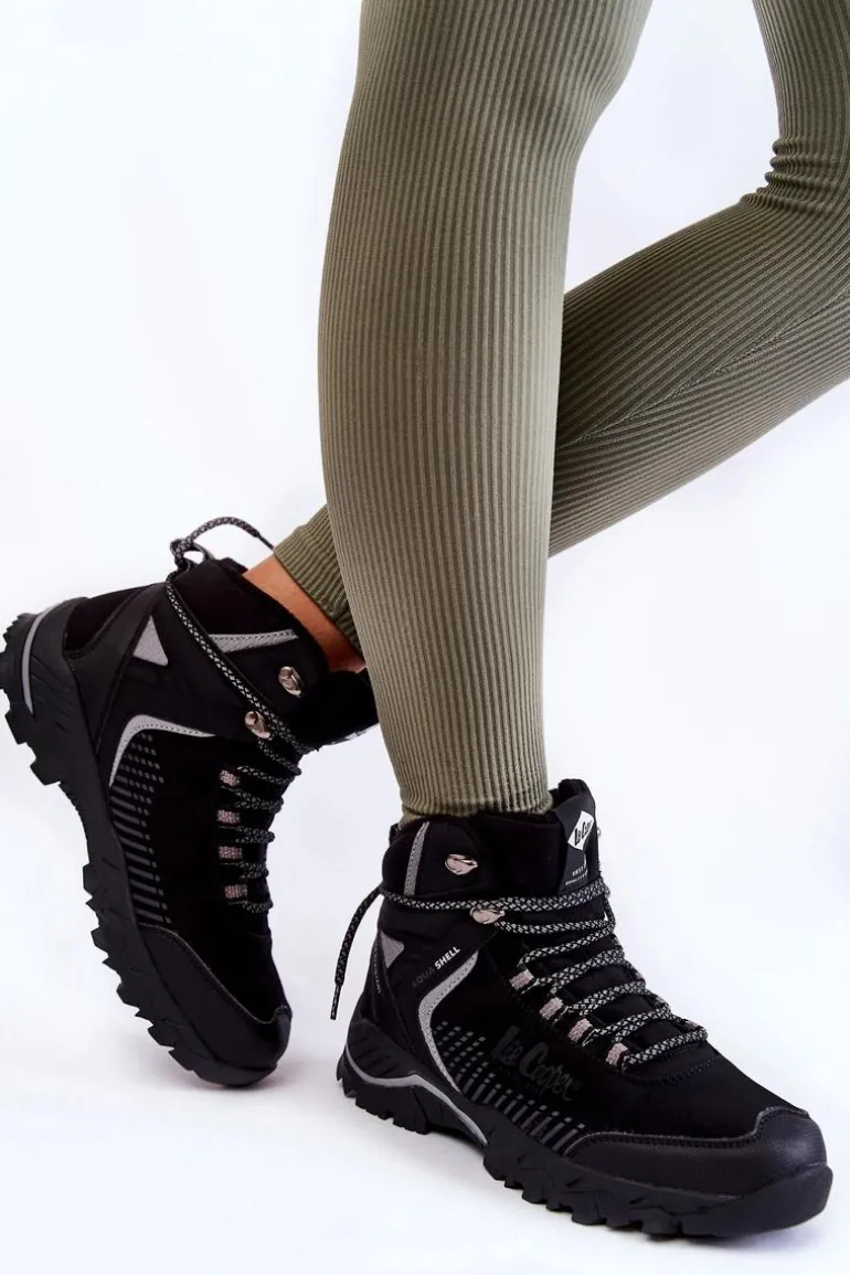 Damskie Ocieplane Trapery Lee Cooper LCJ-22-01-1427L Czarne