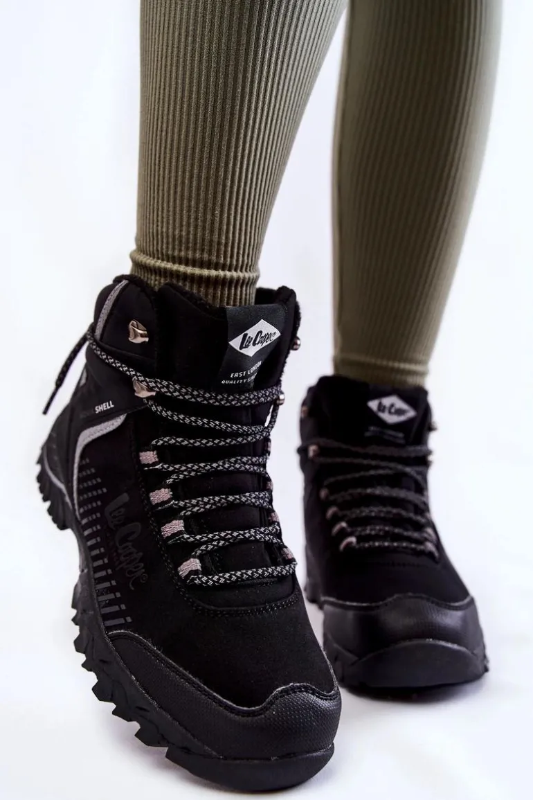 Damskie Ocieplane Trapery Lee Cooper LCJ-22-01-1427L Czarne