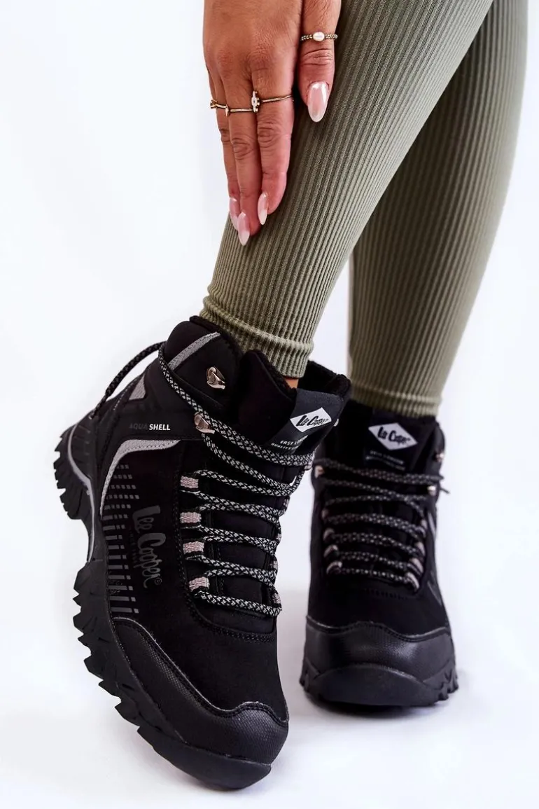 Damskie Ocieplane Trapery Lee Cooper LCJ-22-01-1427L Czarne