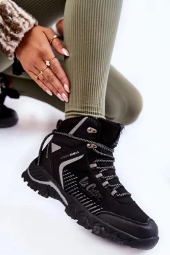 Damskie Ocieplane Trapery Lee Cooper LCJ-22-01-1427L Czarne