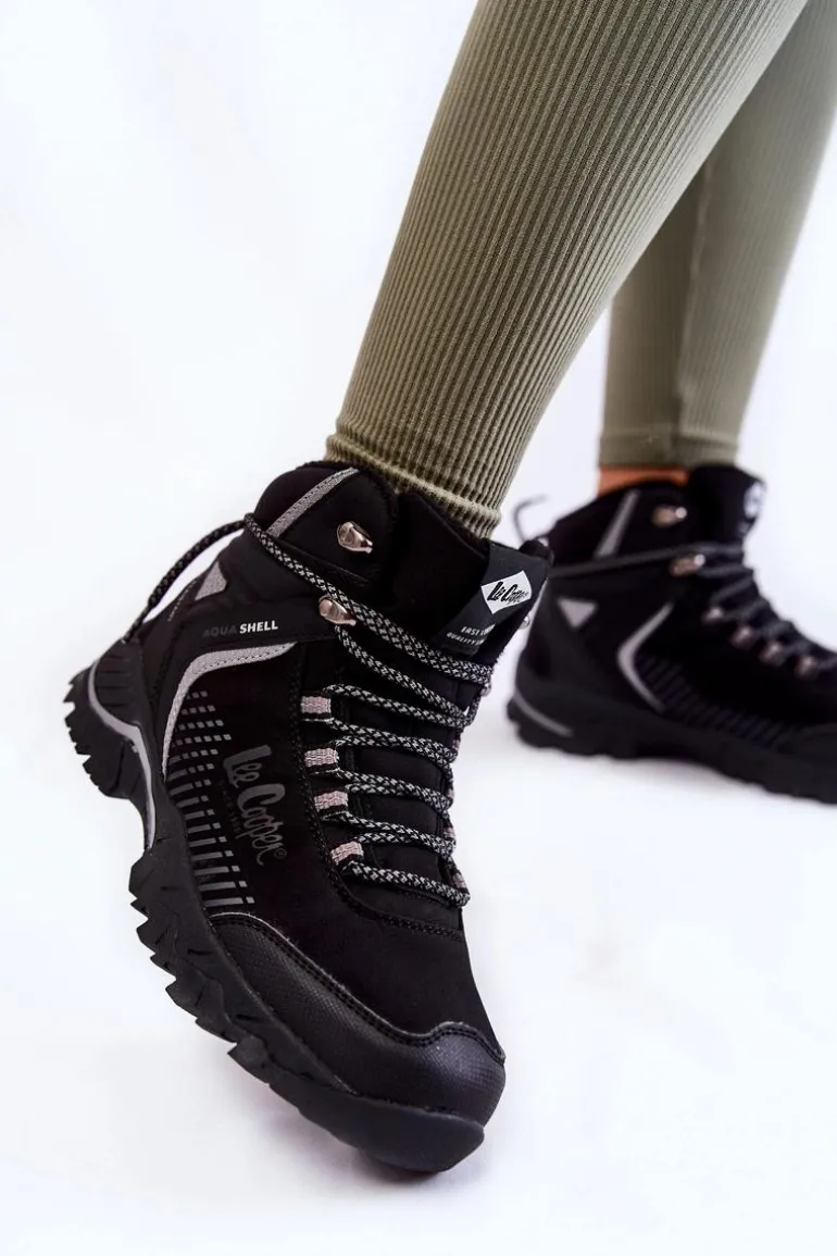 Damskie Ocieplane Trapery Lee Cooper LCJ-22-01-1427L Czarne