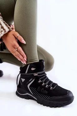 Damskie Ocieplane Trapery Lee Cooper LCJ-22-01-1427L Czarne