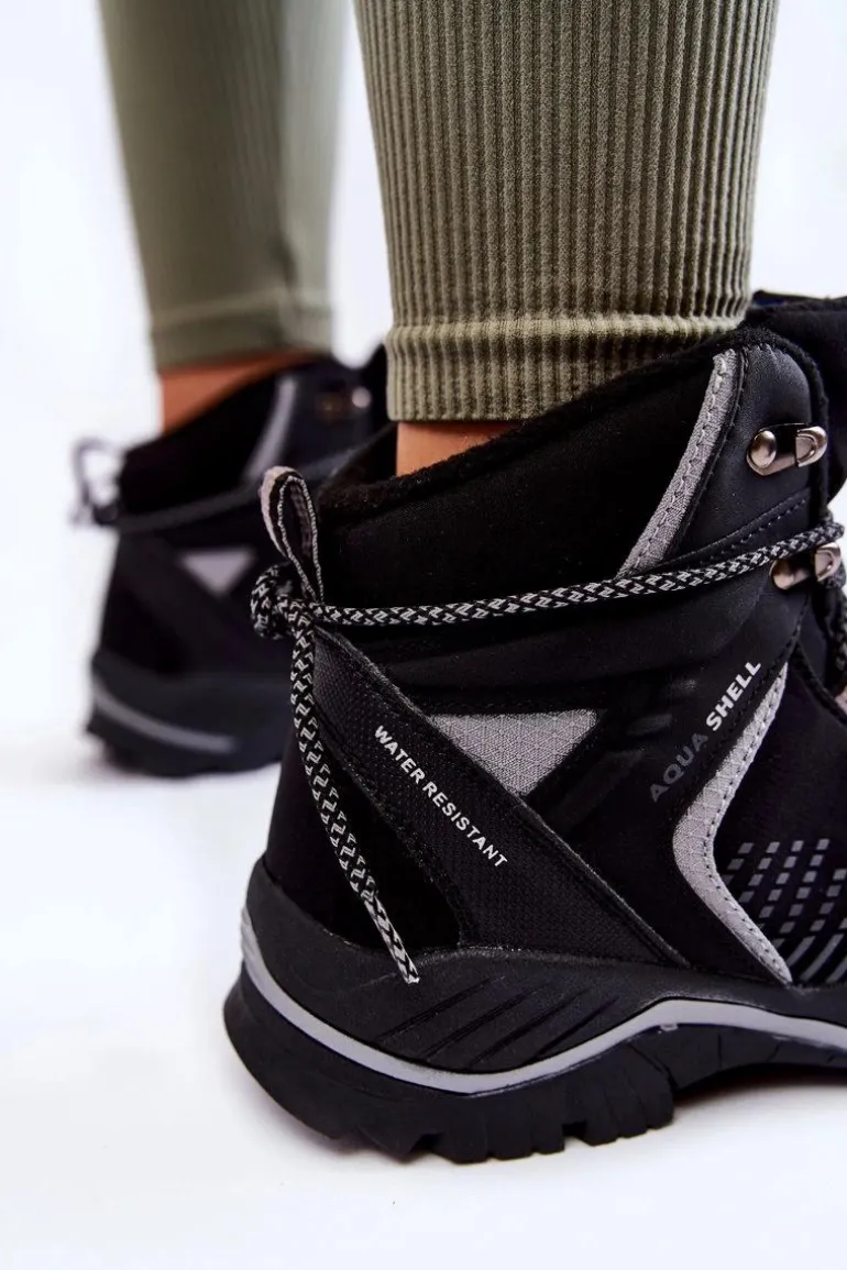 Damskie Ocieplane Trapery Lee Cooper LCJ-22-01-1427L Czarne