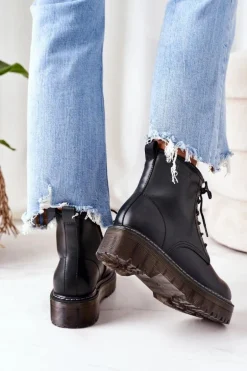 Damskie Ocieplane Workery Big Star II274110 Czarne