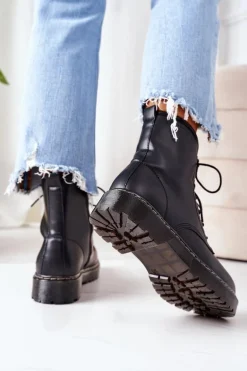 Damskie Ocieplane Workery Big Star II274105 Czarne