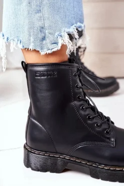 Damskie Ocieplane Workery Big Star II274105 Czarne