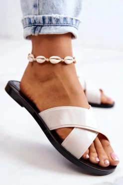 Damskie Pachnące Klapki ZAXY JJ285076 Jasnobeżowe