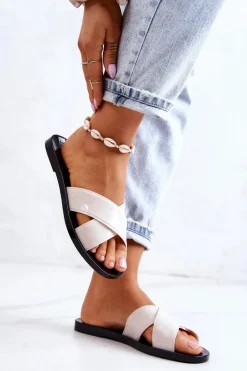 Damskie Pachnące Klapki ZAXY JJ285076 Jasnobeżowe