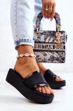 Damskie Pachnące Klapki ZAXY HH285197 Czarne