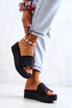 Damskie Pachnące Klapki ZAXY HH285197 Czarne