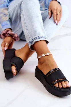 Damskie Pachnące Klapki ZAXY HH285197 Czarne