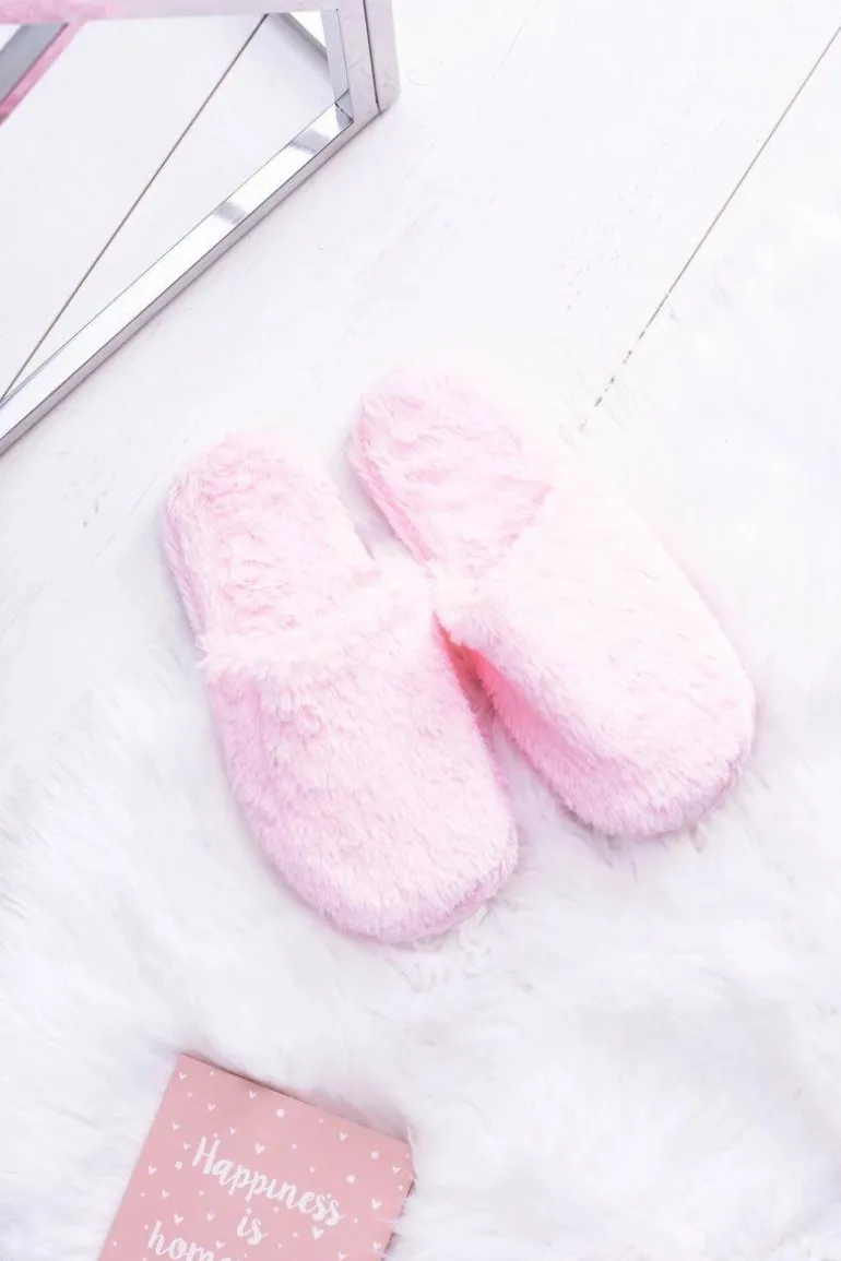 Damskie Papcie Futerkowe Różowe Mimia