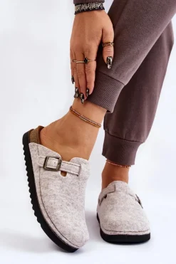 Damskie Papcie Klapki Profilaktyczne Inblu DJ-07-002 Beżowe