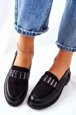 Damskie Półbuty Czarne Montius