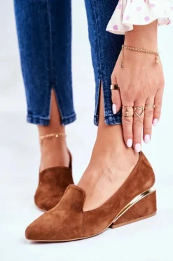 Damskie Półbuty Exquisite Brązowe 1205