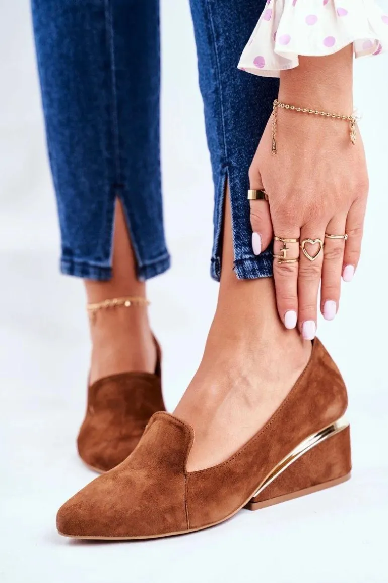 Damskie Półbuty Exquisite Brązowe 1205