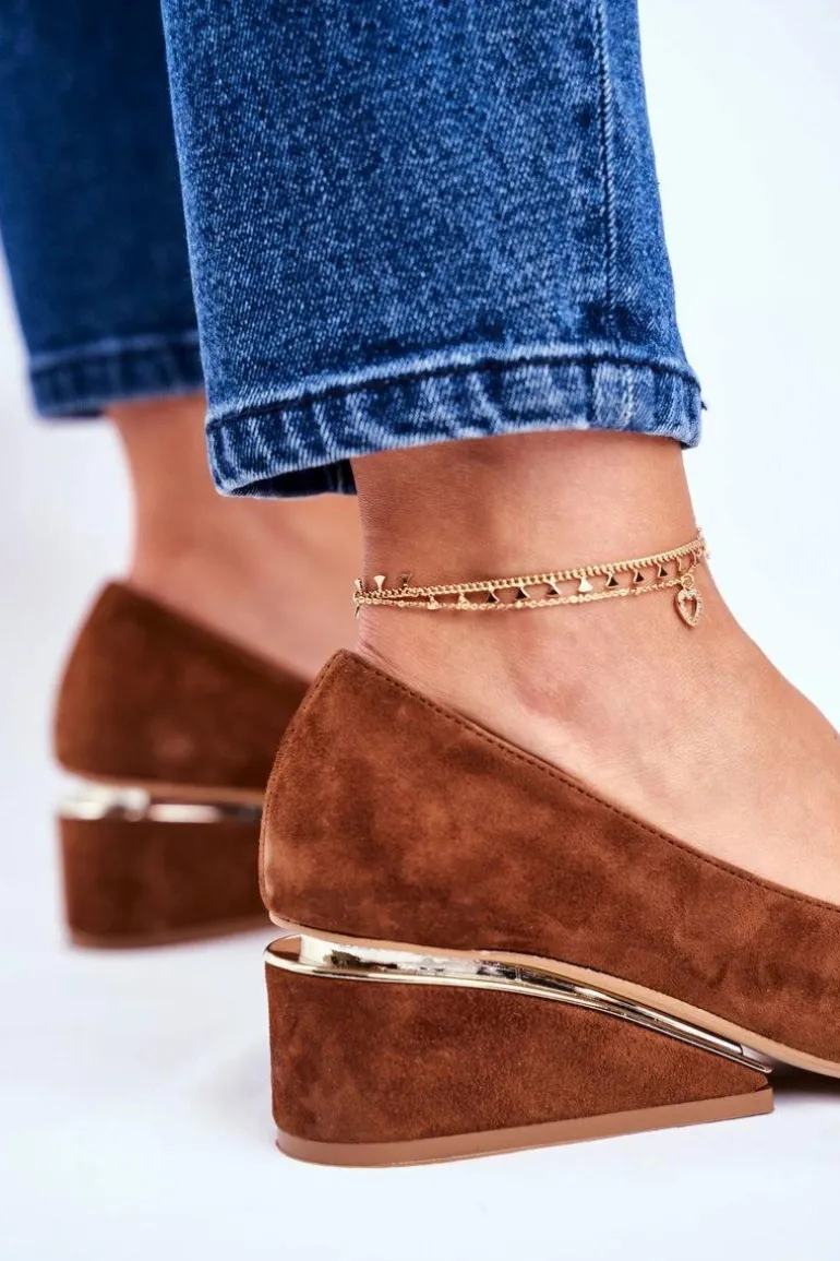 Damskie Półbuty Exquisite Brązowe 1205