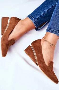 Damskie Półbuty Exquisite Brązowe 1205