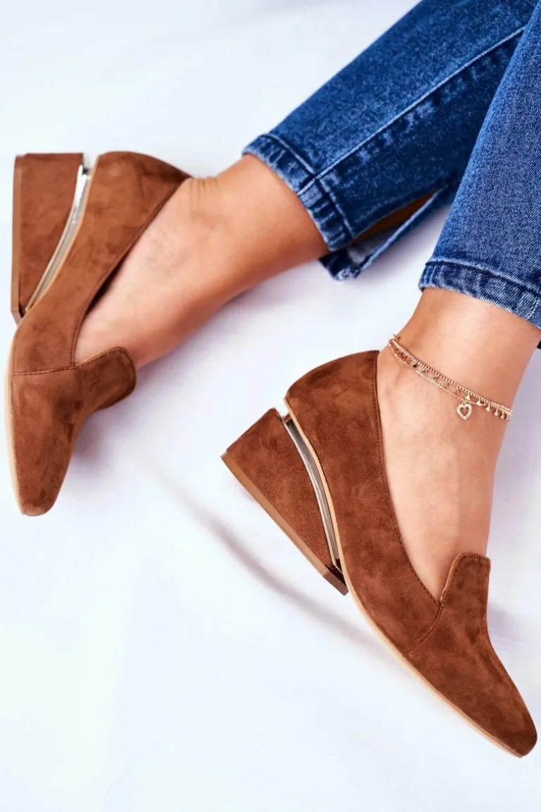 Damskie Półbuty Exquisite Brązowe 1205