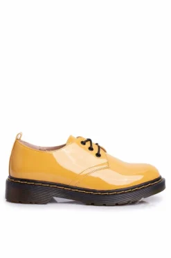 Damskie Półbuty Lakierowane Żółte Do It Better!