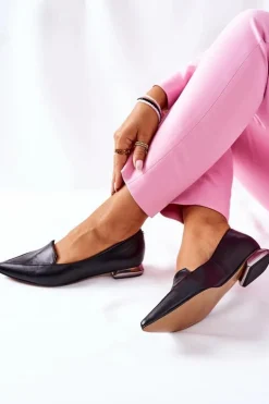 Damskie Półbuty Laura Messi Czarne 2074