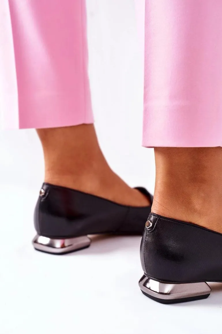 Damskie Półbuty Laura Messi Czarne 2074