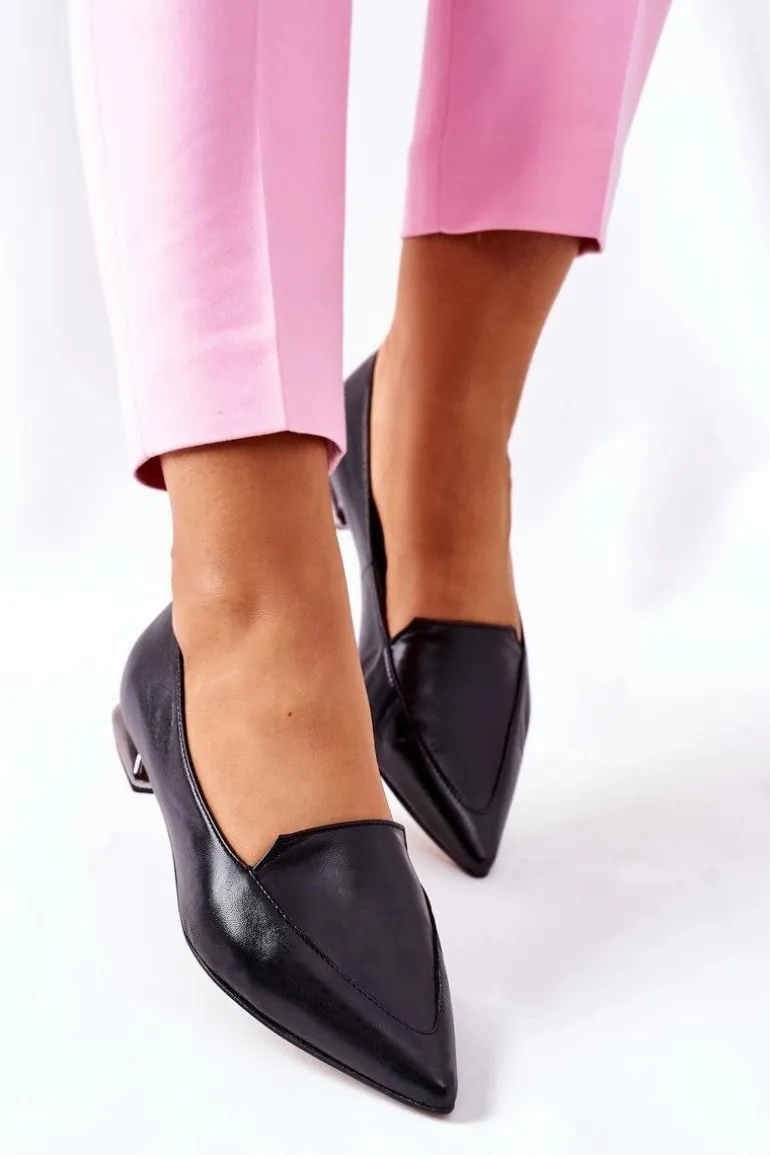 Damskie Półbuty Laura Messi Czarne 2074