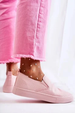 Damskie Półbuty Wsuwane Różowe Viviana