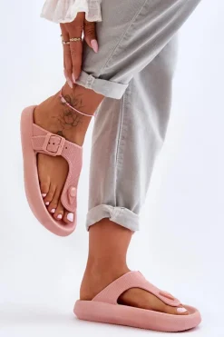 Damskie Piankowe Japonki Różowe Apolla