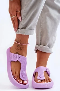 Damskie Piankowe Japonki Fioletowe Apolla