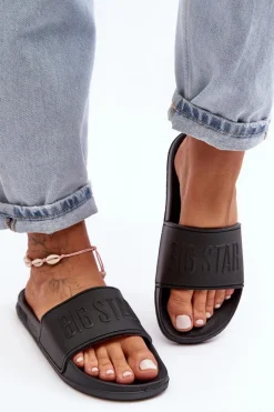 Damskie Piankowe Klapki Big Star MM274715 Czarne