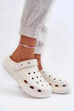 Damskie Piankowe Klapki Białe Ilariana