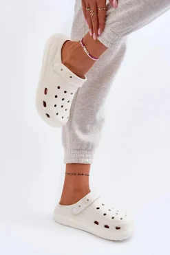 Damskie Piankowe Klapki Białe Ilariana