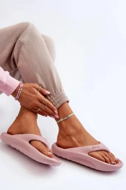 Damskie Piankowe Klapki Japonki Big Star NN274A650 Różowe