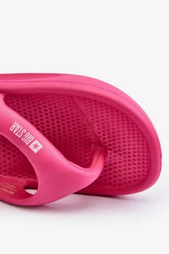 Damskie Piankowe Klapki Japonki Big Star NN274A651 Fuksja