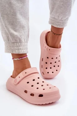 Damskie Piankowe Klapki Różowe Ilariana