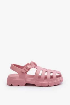 Damskie Piankowe Sandały Rzymianki Różowe Gasaria
