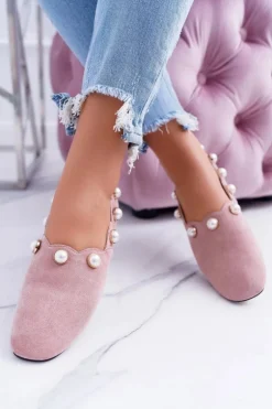 Damskie Różowe Baleriny Lu Boo Milis