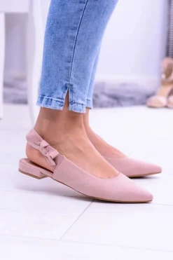 Damskie Różowe Baleriny w Szpic Howla