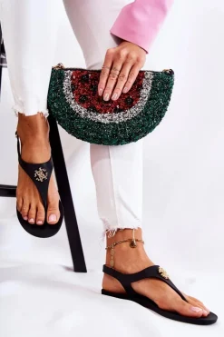 Damskie Sandałki Czarne Sonner