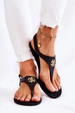 Damskie Sandałki Czarne Sonner