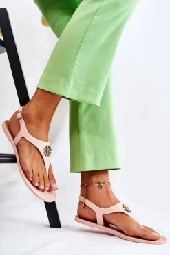 Damskie Sandałki Nude Sonner